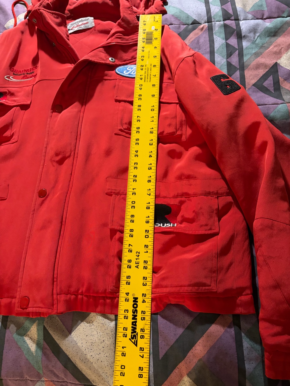 Ford Red Racing Style Jacket Roush Racing - Picture 5 of 9